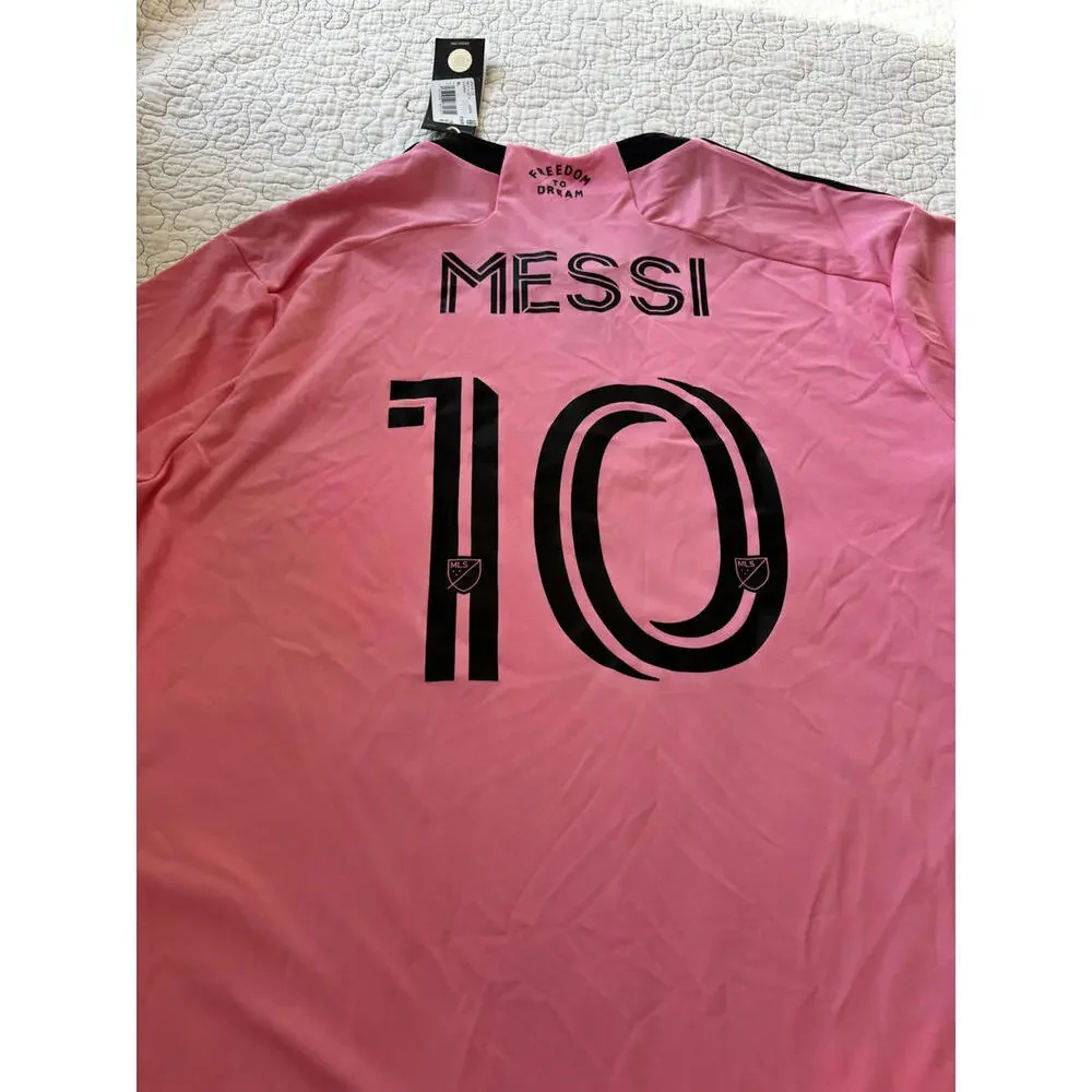 Adidas Miami - Messi Men's Jersey Pink Black‎ Size XL #455